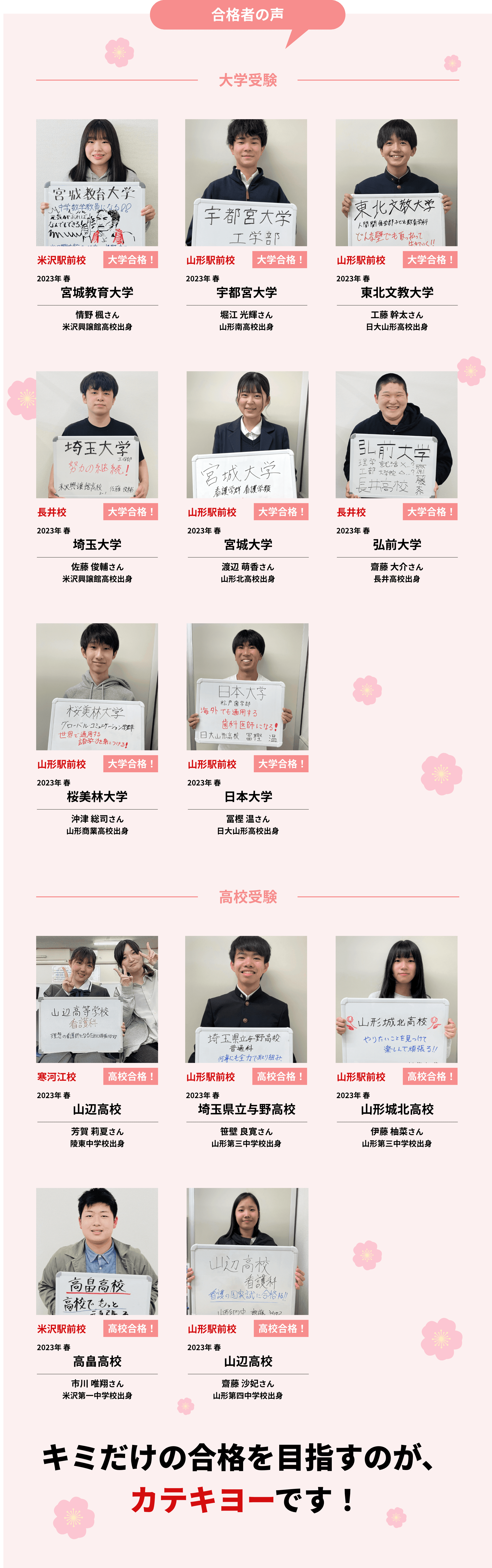 合格者の声
